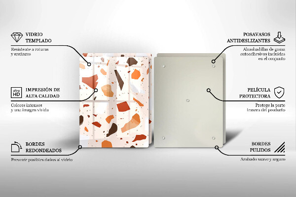 Protection plaque induction Grès décoratif