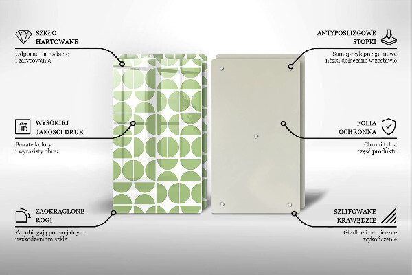 Cache plaque de cuisson Modèle de formes bohèmes