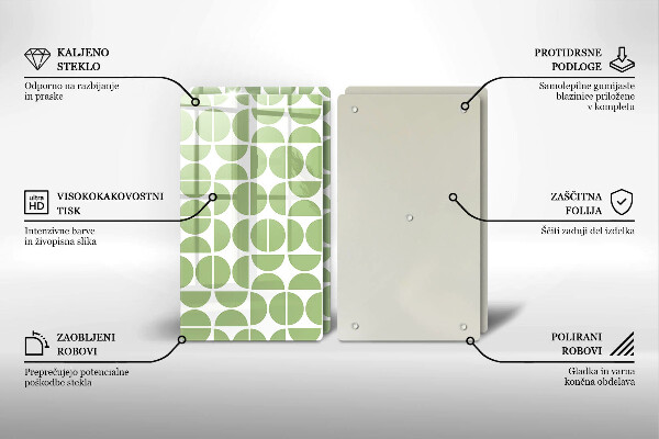 Cache plaque de cuisson Modèle de formes bohèmes