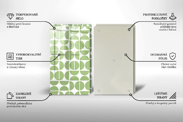 Cache plaque de cuisson Modèle de formes bohèmes