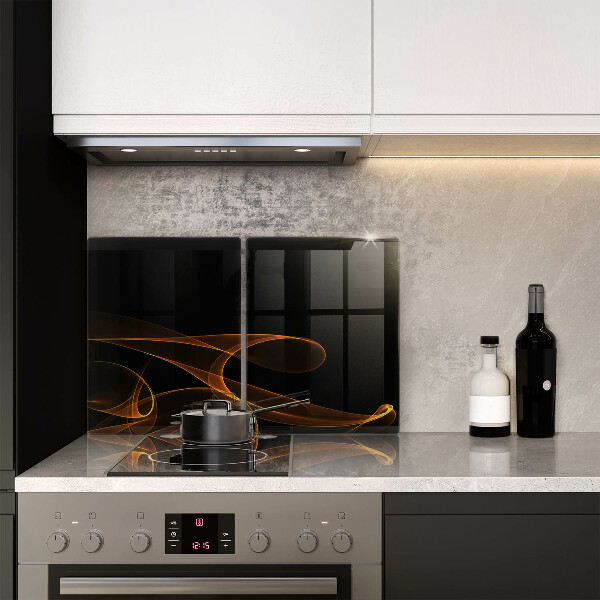 Cache plaque de cuisson Lignes abstraites