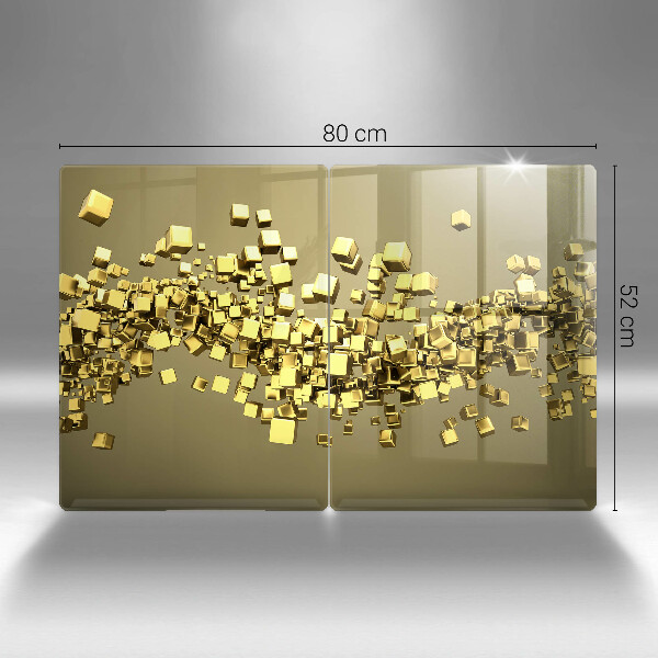 Cache plaque de cuisson Géométrie 3D abstraite