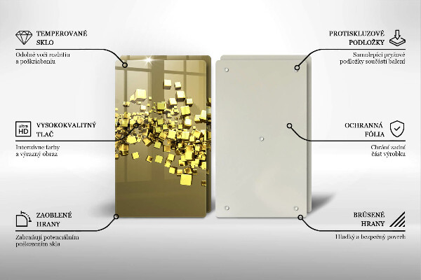 Cache plaque de cuisson Géométrie 3D abstraite