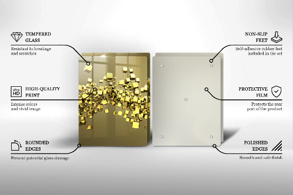 Cache plaque de cuisson Géométrie 3D abstraite