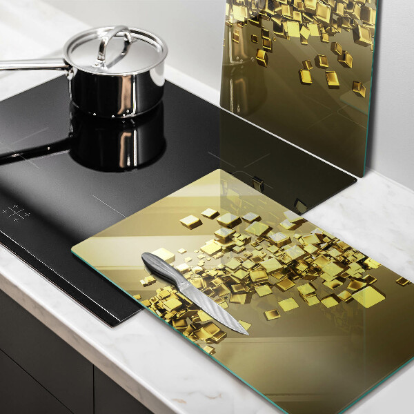 Cache plaque de cuisson Géométrie 3D abstraite