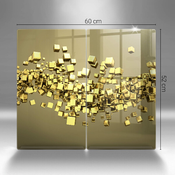 Cache plaque de cuisson Géométrie 3D abstraite