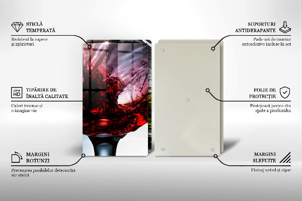 Cache plaque de cuisson Verres de vin