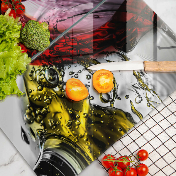 Cache plaque de cuisson Verres de vin