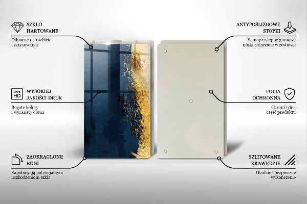 Cache plaque de cuisson Abstraction de l'or