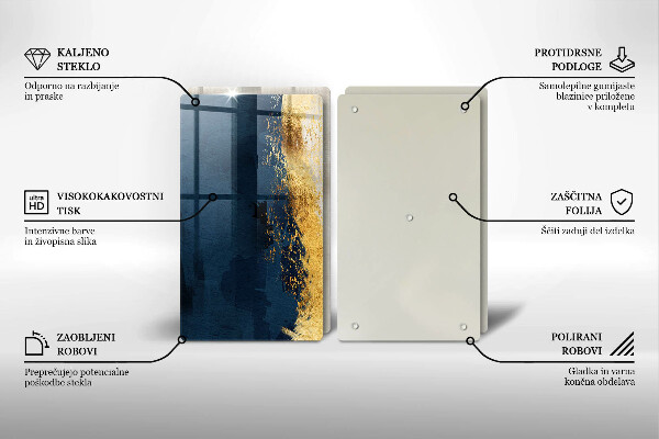 Cache plaque de cuisson Abstraction de l'or