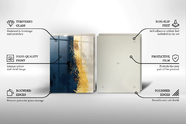 Cache plaque de cuisson Abstraction de l'or