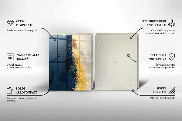 Cache plaque de cuisson Abstraction de l'or