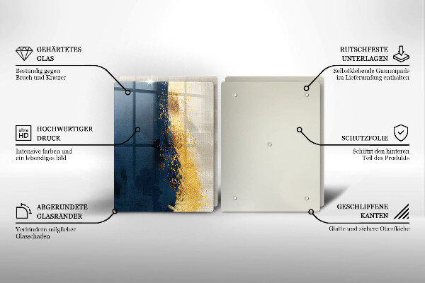 Cache plaque de cuisson Abstraction de l'or