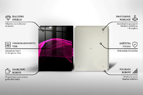 Cache plaque de cuisson Abstraction rose