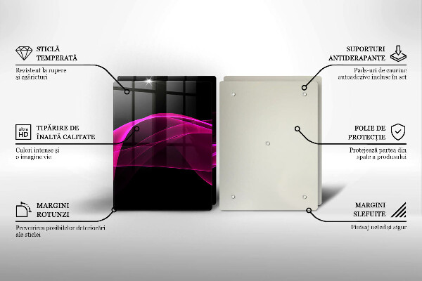 Cache plaque de cuisson Abstraction rose