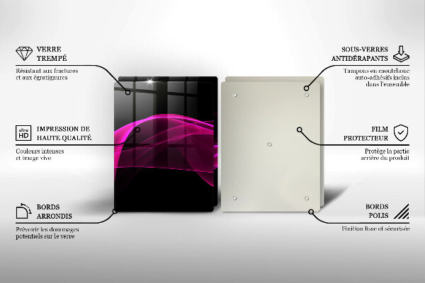 Cache plaque de cuisson Abstraction rose