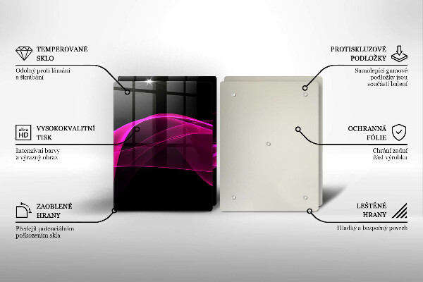 Cache plaque de cuisson Abstraction rose