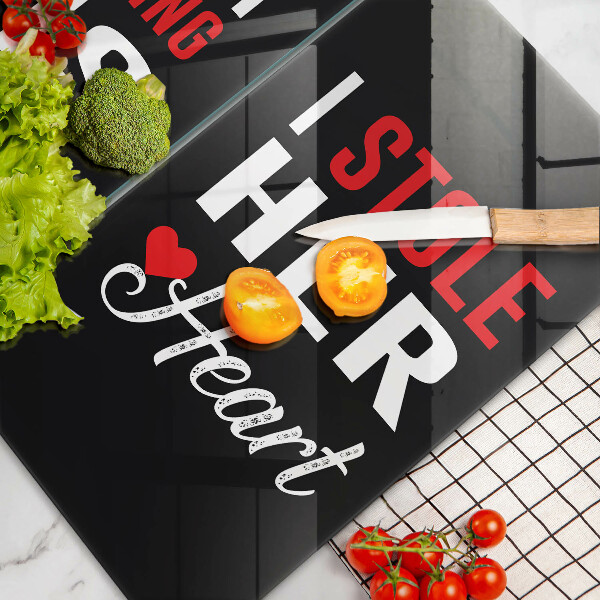 Cache plaque de cuisson Inscription phrase motif