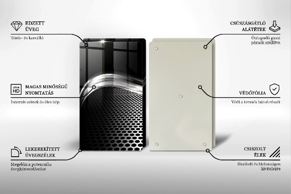 Cache plaque de cuisson Structure métallique