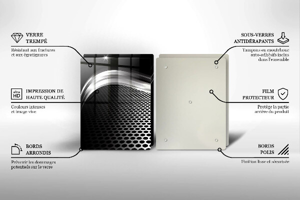 Cache plaque de cuisson Structure métallique