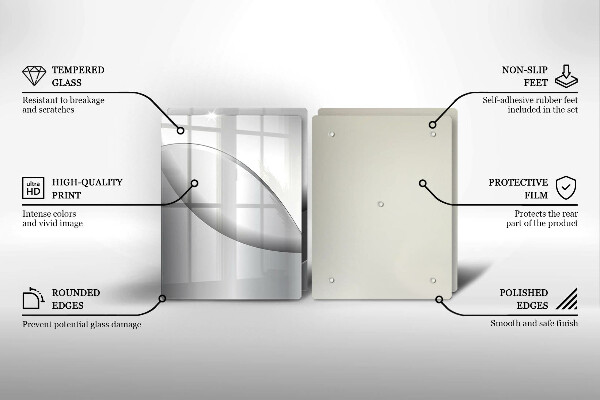 Cache plaque de cuisson Conception de lignes abstraites