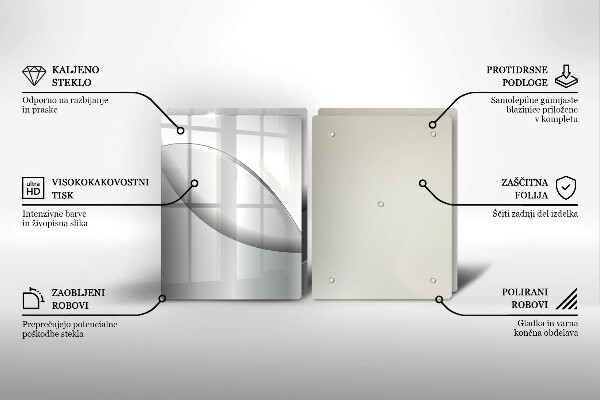Cache plaque de cuisson Conception de lignes abstraites