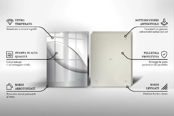 Cache plaque de cuisson Conception de lignes abstraites