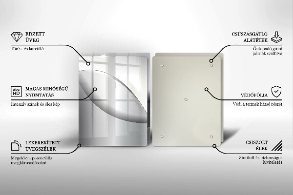 Cache plaque de cuisson Conception de lignes abstraites