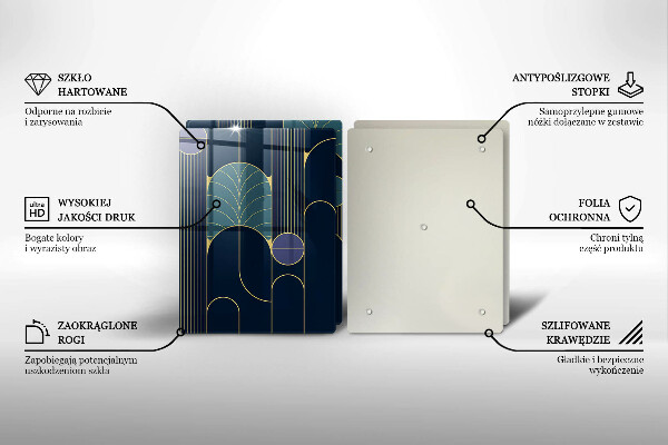 Cache plaque de cuisson Thème abstrait