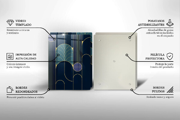 Cache plaque de cuisson Thème abstrait