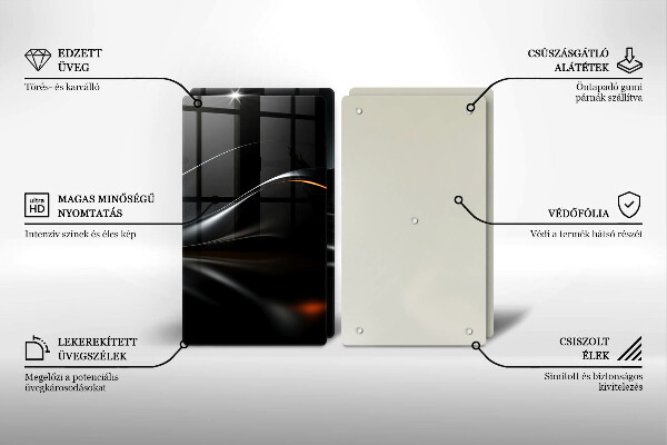 Cache plaque de cuisson Conception 3D abstraite