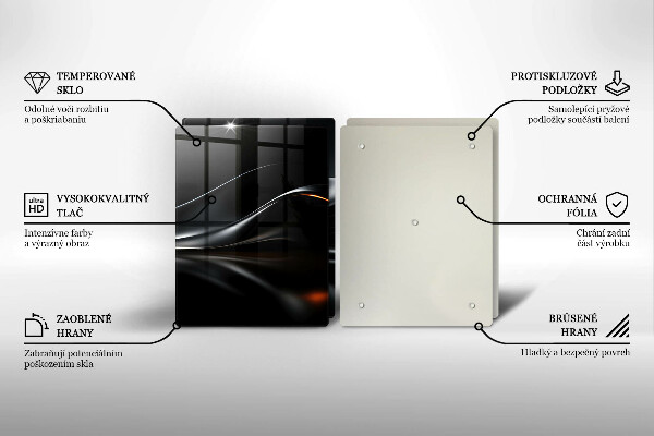 Cache plaque de cuisson Conception 3D abstraite