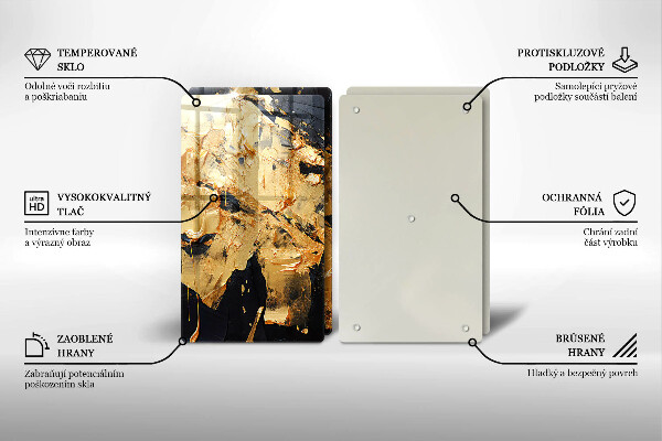 Protection plaque induction Texture de peinture élégante