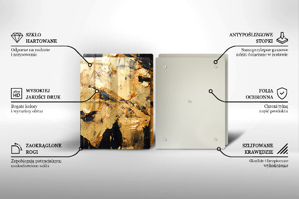 Protection plaque induction Texture de peinture élégante