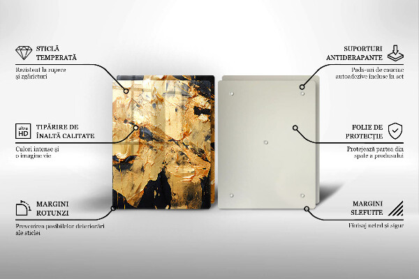 Protection plaque induction Texture de peinture élégante