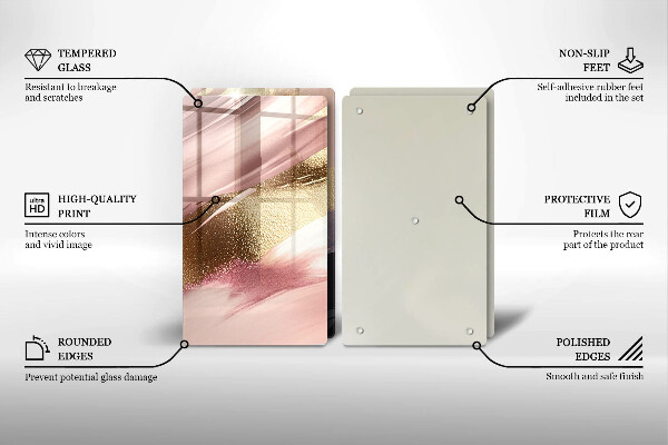 Protection plaque induction Taches pastel