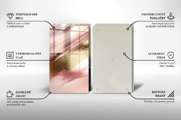 Protection plaque induction Taches pastel