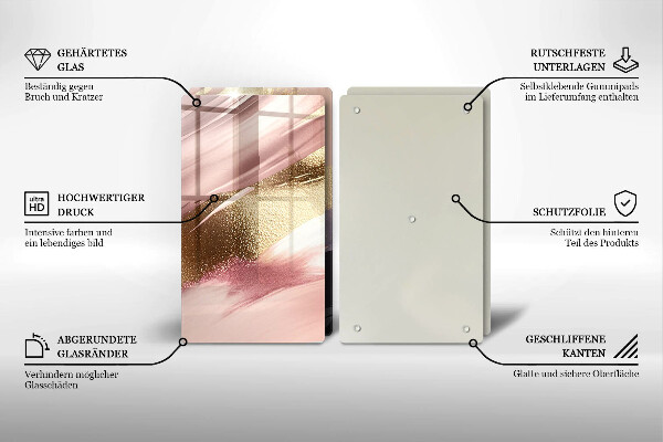 Protection plaque induction Taches pastel