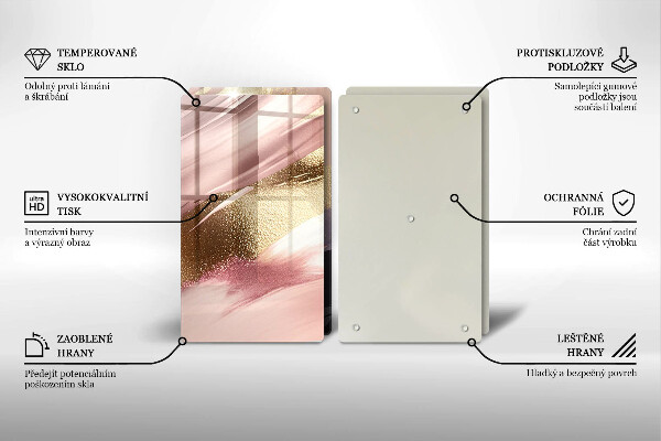 Protection plaque induction Taches pastel