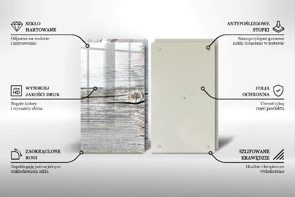 Protection plaque induction Structure en bois clair