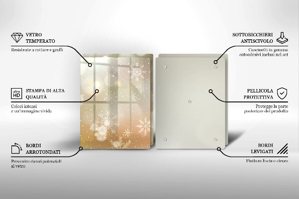 Protection plaque induction Flocons de neige