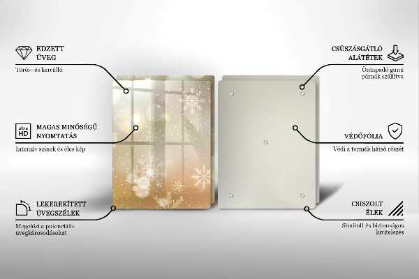 Protection plaque induction Flocons de neige