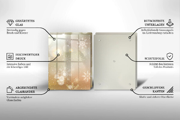 Protection plaque induction Flocons de neige