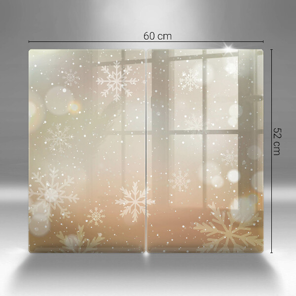 Protection plaque induction Flocons de neige