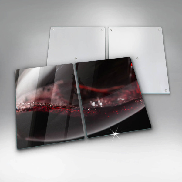 Protection plaque induction Vin rouge dans un verre