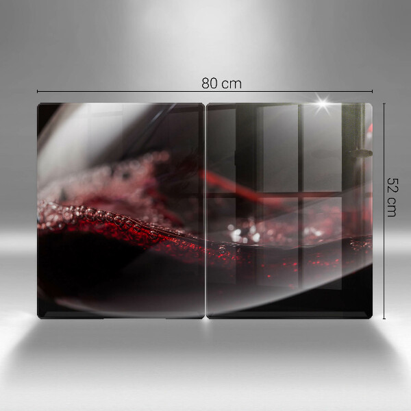 Protection plaque induction Vin rouge dans un verre