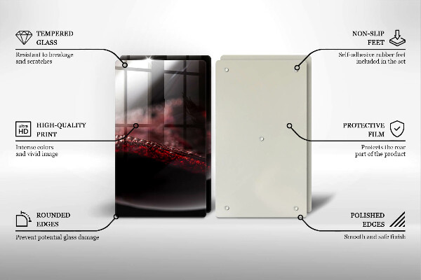Protection plaque induction Vin rouge dans un verre