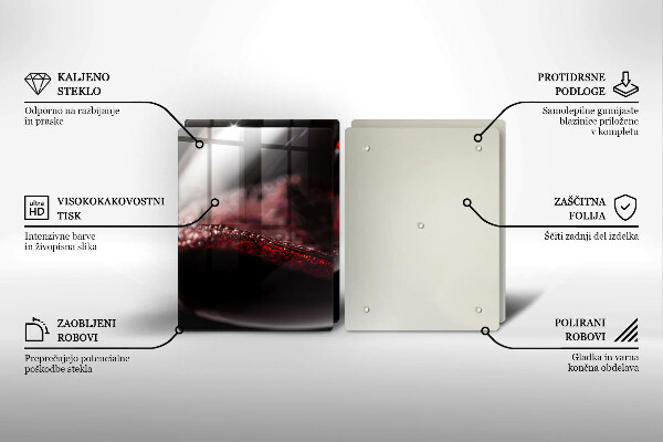 Protection plaque induction Vin rouge dans un verre