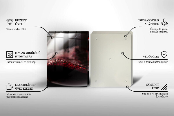 Protection plaque induction Vin rouge dans un verre