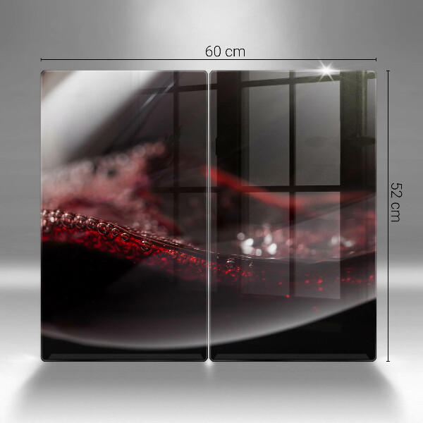 Protection plaque induction Vin rouge dans un verre
